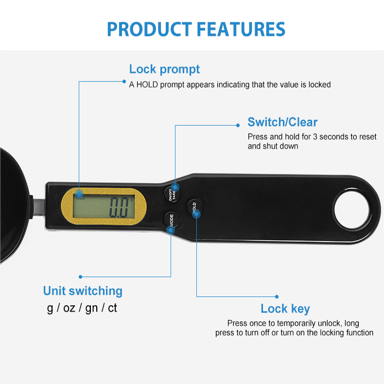 Digital LCD Kitchen Spoon Scale